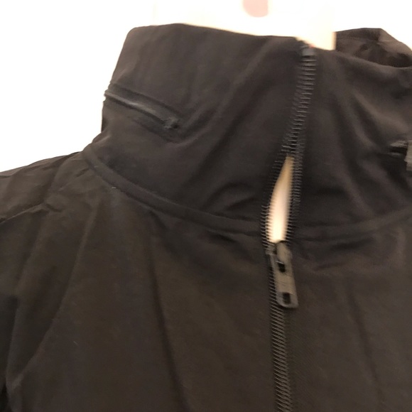 NEW💗VS PINK BLACK MOCK NECK HOODED FULLZIP ANORAK - Picture 10 of 16